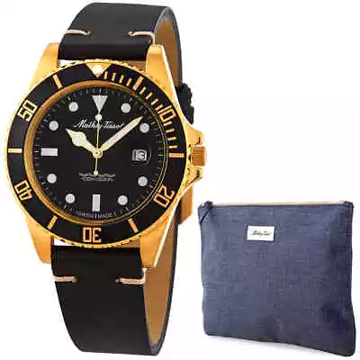 Mathey-Tissot Mathey Vintage Quartz Black Dial Men's Watch H9010PLN • $142.98