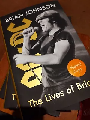 Rock N Roll Ac/dc Brian Johnson Signed Stamped The Lives Of Brian 1/1 Uk Hbdj   • £69.95