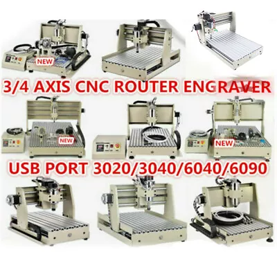 2.2kW USB Engraving Machine CNC 6090 Router 4 Axis Engraver Milling + Controller • $1059