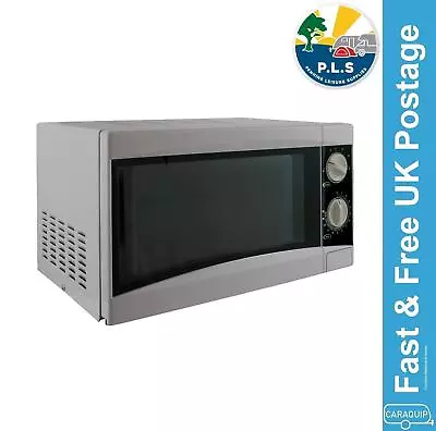 Silver 700w Low Wattage Microwave Oven 17 Litre Caravan Motorhome Campervan Boat • $123.15