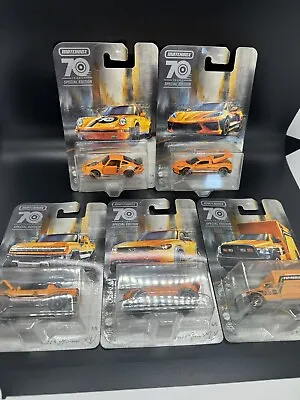 Matchbox 70th Special Edition Set Of 5 - New - Porsche 911 Turbo • $21.99