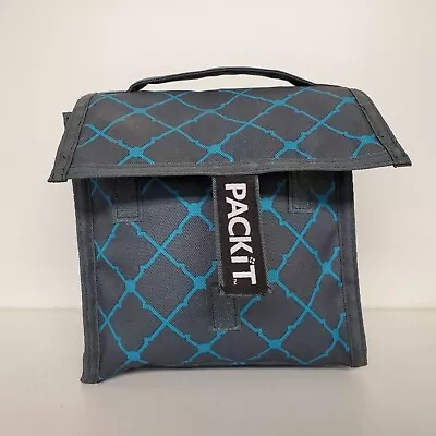 $29.99 • Buy PackIt Freeze + Go Freezable  Lunch Cooler Bag Hook & Loop