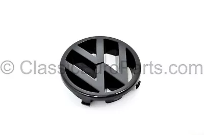 $109.99 • Buy Black Grill Badge Emblem For Golf Rabbit Jetta Vento MK1 Cabrio MK2 MK3 GTI VR6