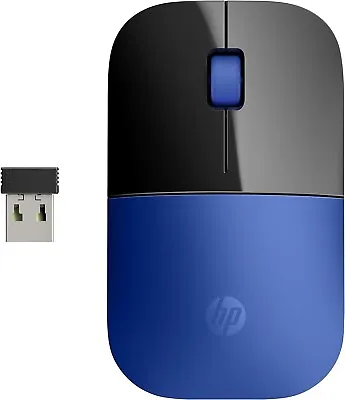 HP Z3700 Wireless Mouse Blue/Glossy Black 7UH87AA  Genuine USA Seller • $8.99