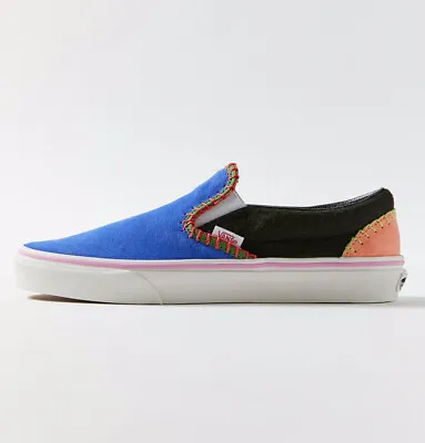 NEW Vans Slip-Ons Men’s 8.5 Women’s 10 Suede Blanket Stitch Pendleton-Style • $59.50