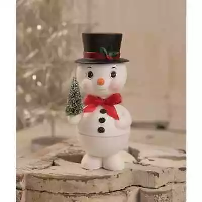 Bethany Lowe Snowman Bobblehead Candy Container Vintage Christmas Tree Santa New • $49.99