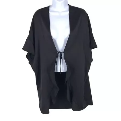 Victoria's Secret Black Satin Flutter Sleeve Kimono  O/S • $16.99