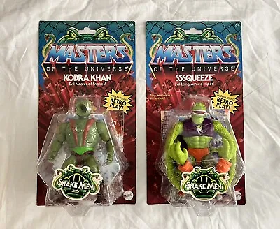 Masters Of The Universe MOTU Origins Kobra Khan And Sssqueeze Action Figure Lot • $43