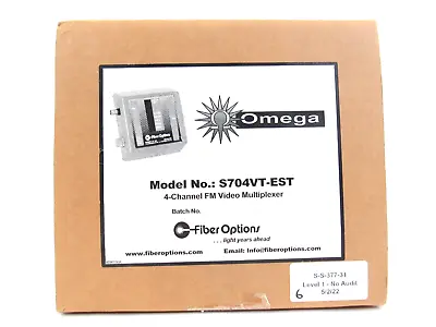 Interlogix S704VT-EST Omega 4 Channel FM Video Multiplexer New Open Box • $79.99