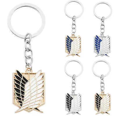 Attack On Titan Keychain Wings Of Liberty Freedom Scout Regiment Legion Keyrings • $10.59