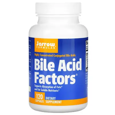 £32.89 • Buy Jarrow Formulas Bile Acid Factors 120 Caps | Concentrated Conjugated Bile Acids