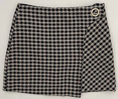 Women’s F&F Knitted Check Pattern Classic Short Skirt Size 14. • £8