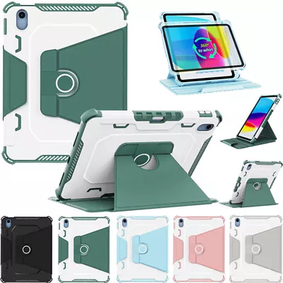$32.79 • Buy For IPad 10/9/8/7/6/5th Gen Air 5 Pro 11 12.9 Smart Leather Rotating Case Cover 