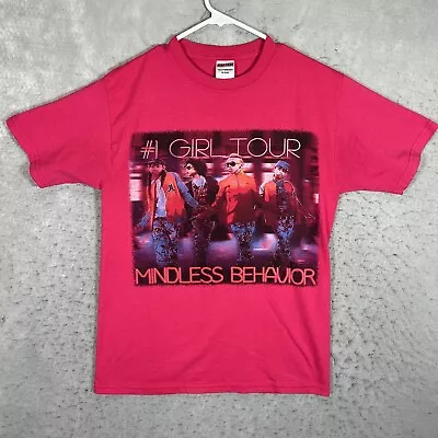 A1 2012 Mindless Behavior #1 Girl Tour T Shirt Adult Medium Pink Mens • $11.99