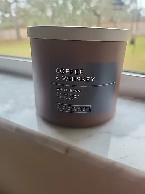  COFFEE & WHISKEY White Barn  Scented 3-Wick Candle 14.5oz Men's Collection • $19.99