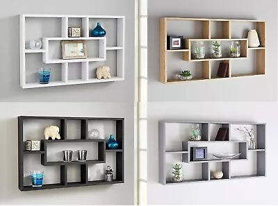 £17.49 • Buy Stylish Space Saving Floating Wall Shelves Display Shelf Bookshelf Storage Unit