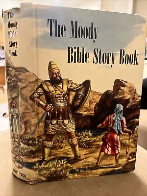 The Moody Bible Story Book 1953 Vintage Hardcover Book Moody Press Christian • $33.24