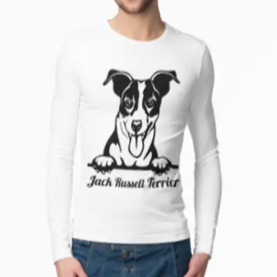£11.99 • Buy Jack Russell Terrier Mens Long Sleeve T-Shirt Dog Pet Lovers Animal Gift
