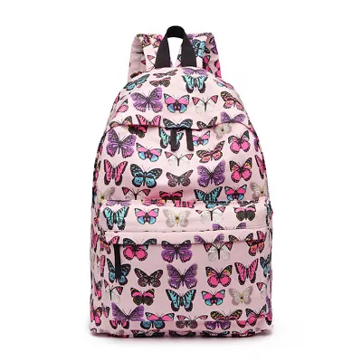 Boys Girls Retro Backpack Rucksack School College Travel Laptop Canvas Bag • £8.99