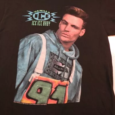 VANILLA ICE RAPPER RAP HIP HOP ICE ICE BABY CONCERT TOUR TEE T SHIRT Mens M  • $14.99