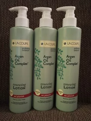 LaCoupe Argan Oil Complex Renewing Body Lotion 360mL 12.17oz Ea (3-Bottles) • $52.99