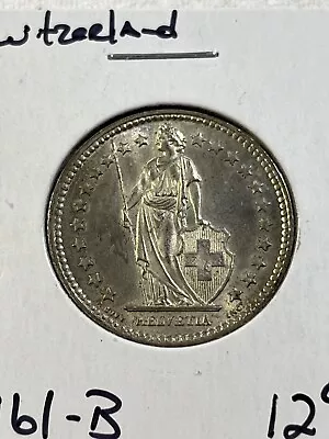 1961-B Switzerland 2 Francs Silver Coin • $12