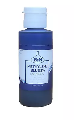 Methylene Blue USP (Pharmaceutical) Grade 1% Solution (0.5 Mg Per Drop) — 50 M • $42.18