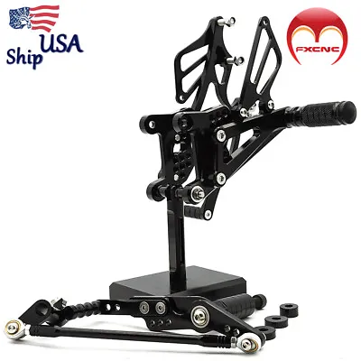 For Yamaha YZF R1 2007-2008 CNC Rearset Footrest Foot Pegs Pedals Shifter Gear • $108.99