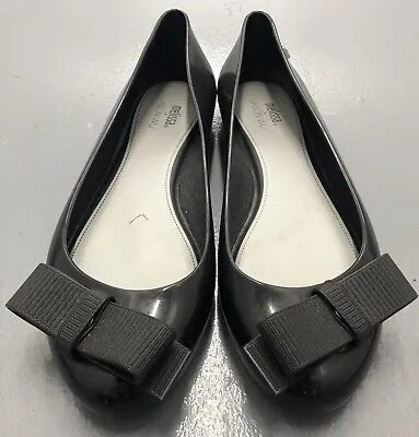 Melissa And Jason Wu Black Slip On Flat Shoes - Size 8. Pre Owned. Barely Worn. • $29.99