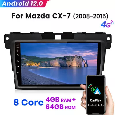 For MAZDA CX-7 2008-2015 4+64GB  CarPlay Android 12 Car Stereo Radio GPS BT • $249.99