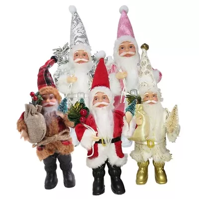 9 Standing Santa Claus Figurines Christmas Figure Decoration Tree • $16.78