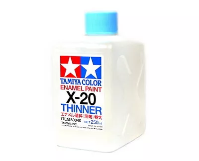 Tamiya Model Paints & Finishes Enamel Paint X-20 Thinner Net 250ml 80040 • $21.90