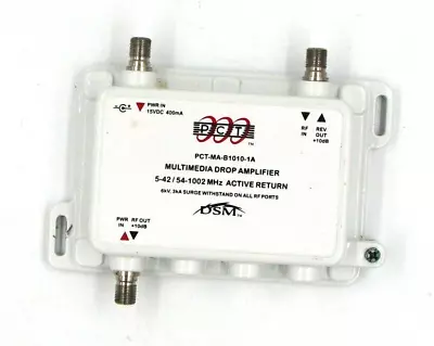 PCT Multimedia Drop Amplifier DSM Signal Booster HDTV Antenna PCT-MA-B1010-1A • $14.95