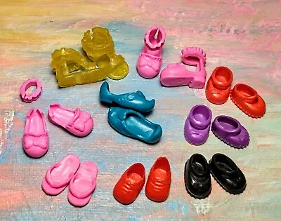 Kelly Chelsea Kiddle Small Doll Clothes *Lot 9pr Shoes Variety Sandals/Fairy*  • $8.50