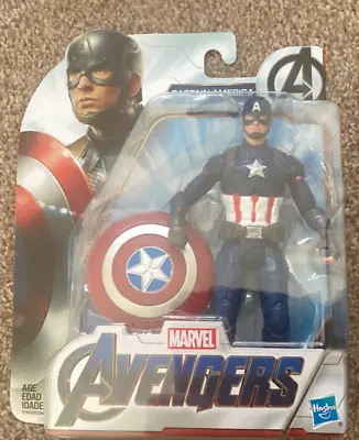Marvel Avengers Captain America 6 Inch Action Figure Hasbro New • £12.99