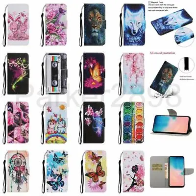 Case For IPhone 13 12 11 Pro XR XS Max 8 7 SE2 Pattern Leather Wallet Flip Cover • $15.39