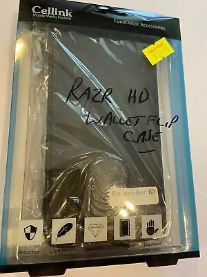 Motorola RAZR HD XT925 Leather Flip Case In Black ALC2774 Brand New Sealed Pack • $11.71