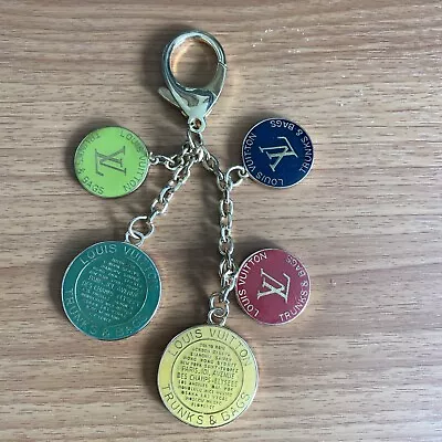 $399 • Buy LOUIS VUITTON Globe Bag Charm Keyring Chain Key Holder AUTH TRUNKS &BAGS COINS