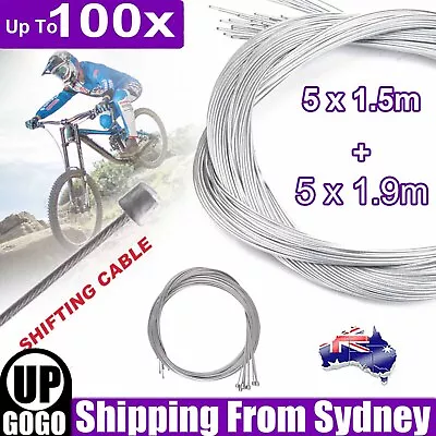 Up 100pcs Road Bike MTB Gear Bicycle Gear Line Shifter Cable Core Inner Wire AU • $9.99