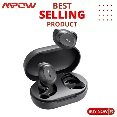 Mpow MDots Bluetooth 5.0 Wireless Earbuds Headphones Bass Headset Earphones Mics • £12.95