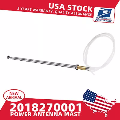 FOR MERCEDES BENZ AM FM POWER ANTENNA MAST 1981-1993 STAINLESS STEEL Chrome Tip • $12.99