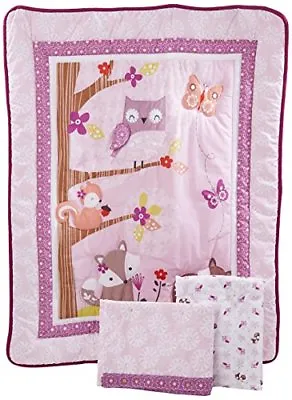 $81.64 • Buy Set Bedding Crib Baby 3 Piece Nursery Girl Infant Boy Darling Owl Tootsie Gift