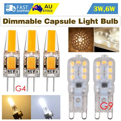 Dimmable G4 LED COB 3W 6W 12V Light Bulb Capsule Lamp Replace Halogen Bulb AC DC • $4.09