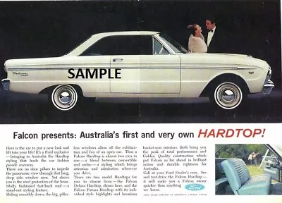 1963 Ford Falcon Xm Coupe A3 Advert Poster Sale Brochure Ad Man Cave  • $15