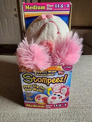 Stompeez! Perky Pink Puppy Slippers Medium Size 11.5 - 2 • $19.99