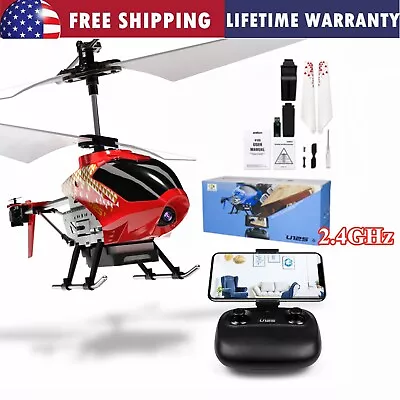 Mini RC Helicopter Cheerwing U12S Gyro WiFi FPV Drone Metal Camera Gifts Kids US • $31.98