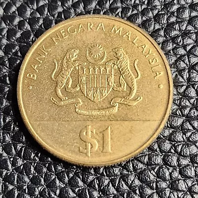 1987 Malaysia 1 Ringgit Brass Coin - 30th Independence - KM# 43 - AUNC - # 31457 • $24.45