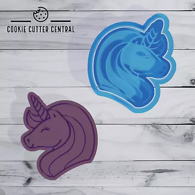 Unicorn Cookie Cutter And Embosser - 7.5cm X 6.5cm • $8.50