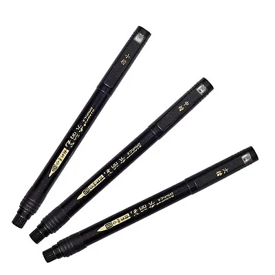 3 In 1 Pack Chinese Japanese Calligraphy Brush Pen Set Size S M L Script D • £9.67