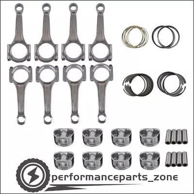 Connecting Rods + Pistons +Rings For 2009-2015 Chrysler Dodge 1500 Jeep Ram 5.7L • $319.99